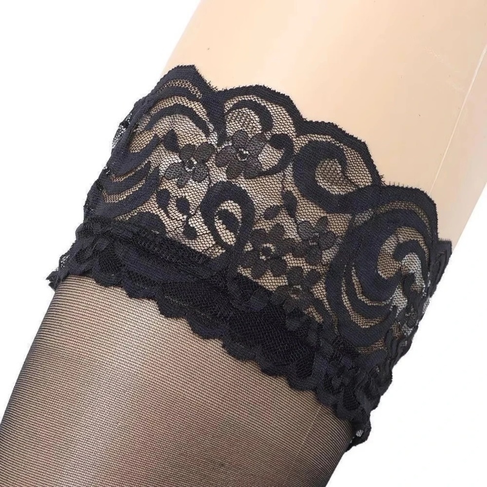 Fishnet Print Full Length Women’s Nylon Pantyhose Stockings Tights Black